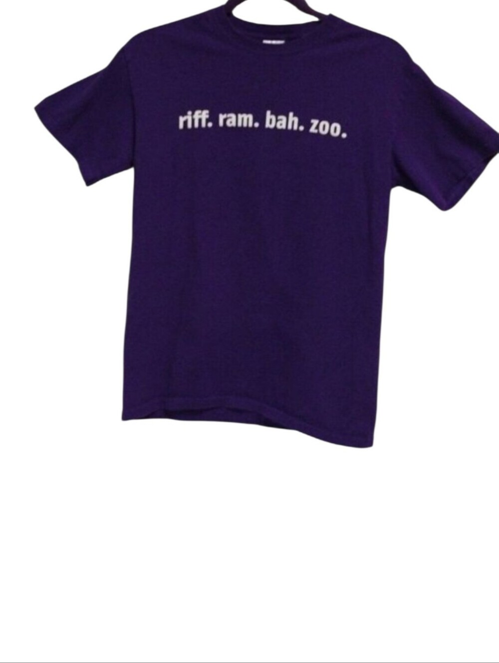 Gildan Purple Texas Christian University "riff. ram. bah. zoo." Shirt!